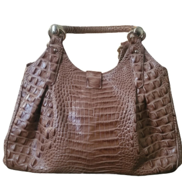Brahmin Elisa-Tobacco Melbourne  Hobo bag. NWOT - Picture 1 of 16